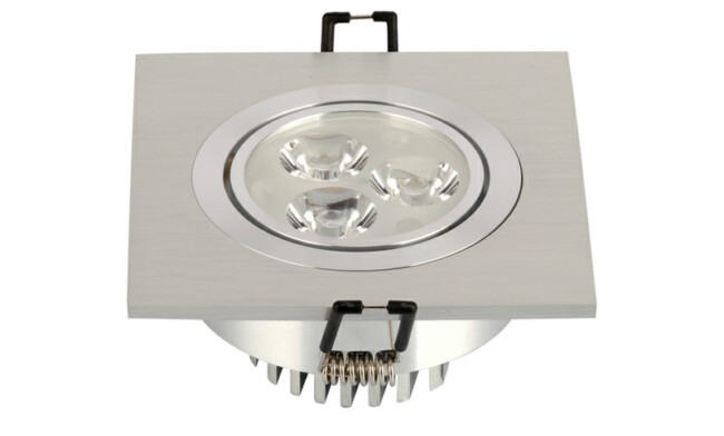 LED豆膽燈 3W 開孔83mm射燈 燈珠貼片LED 單頭格柵射燈