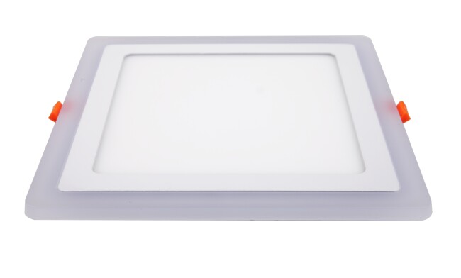 LED面板燈 24W側發光方形雙色面板燈 開孔210x210mm 可分段控制光色